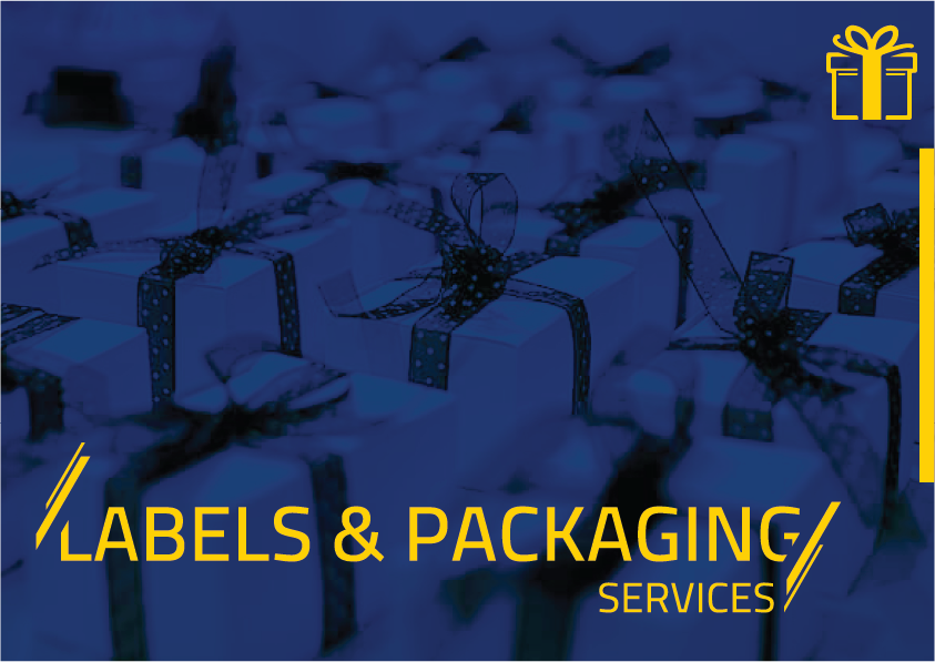 6 labels and packaging