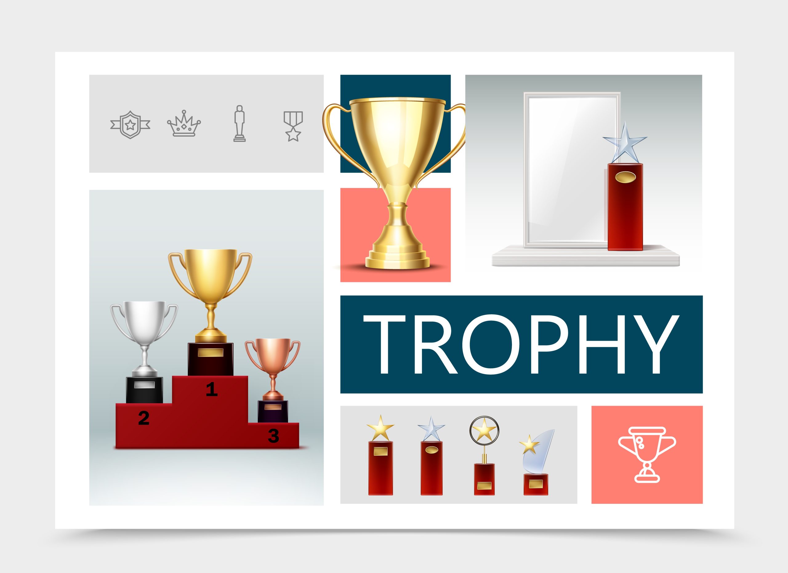 Custom Trophies and Awards Printing for Companies